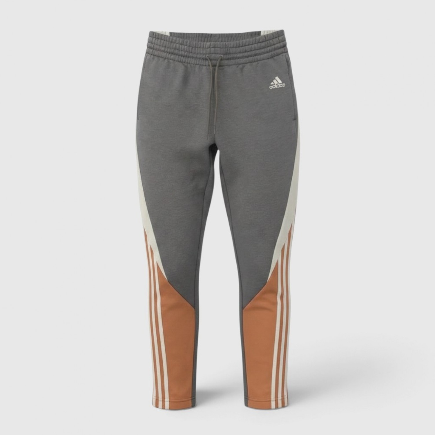 Adidas Γυναικεία Φόρμα Colorblock Γκρι / Πορτοκαλί / Pre-Owned